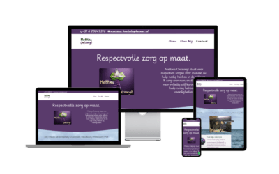 Een miniwebsite voor Mettina Ontzorgt