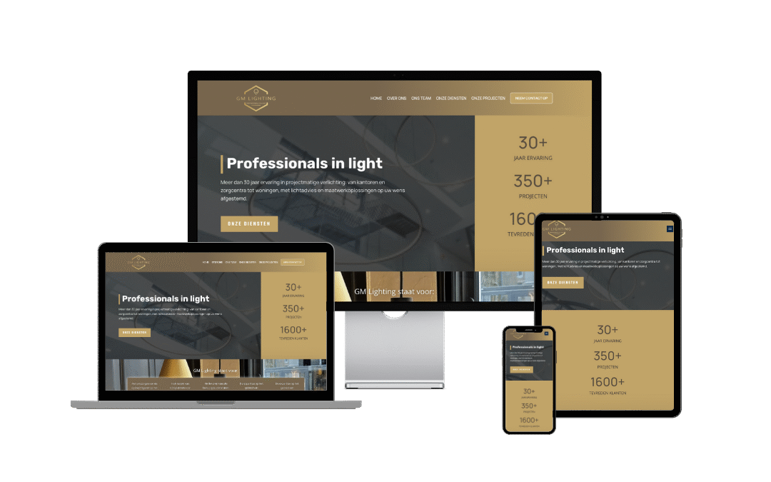 Een samenwerking die straalt: nieuwe website en drukwerk voor GM Lighting