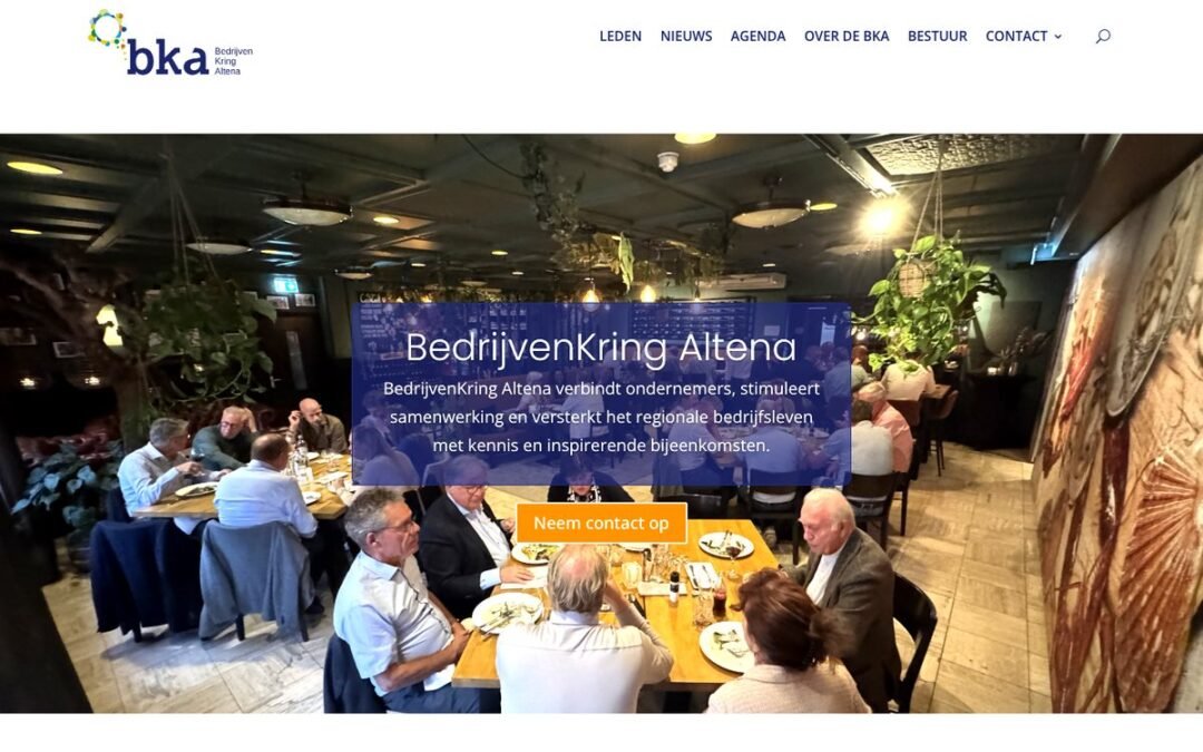 Website voor BedrijvenKring Altena: leden, agenda en aanmelden op één plek